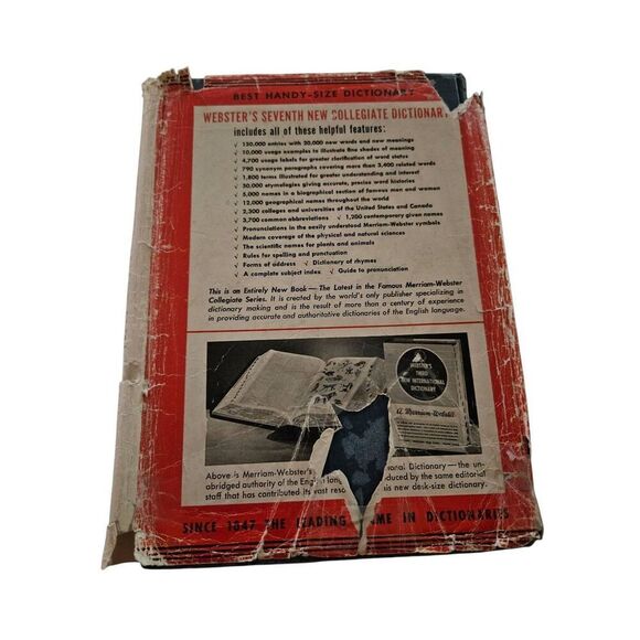 Webster's seventh new collegiate dictionary  - Merriam-Webster - Picture 2 of 4